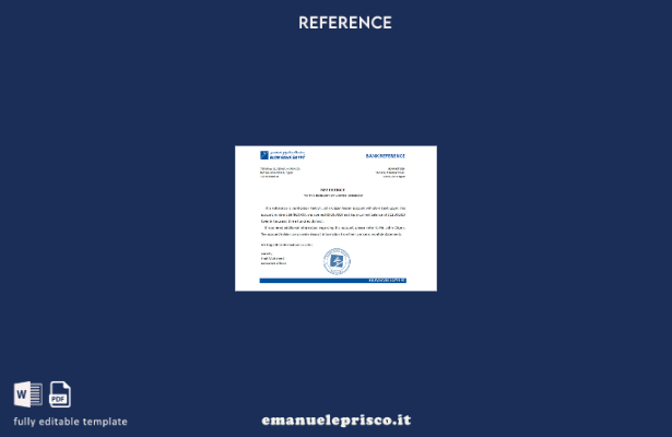 modello di riferimento della Blom Bank egiziana in stile verificato